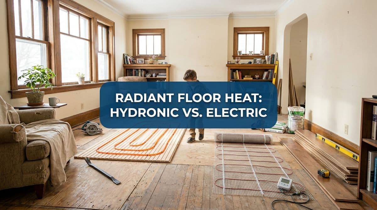 Blog post Radiant Floor Heat in Existing Homes: Hydronic vs. Electric image